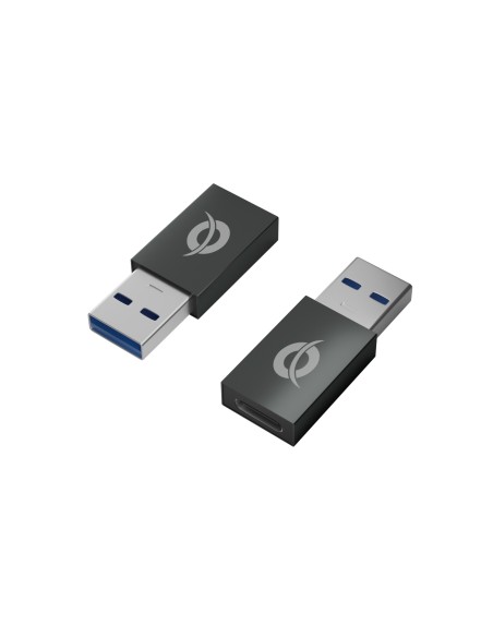 Conceptronic Cambiador de género para cable USB A/USB C Negro