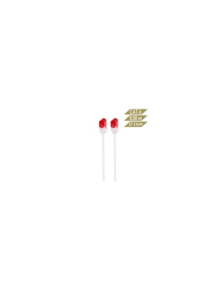 Ewent IM1036 Latiguillo de red rj45 Cat6 U/UTP (UTP) 0.5m blanco