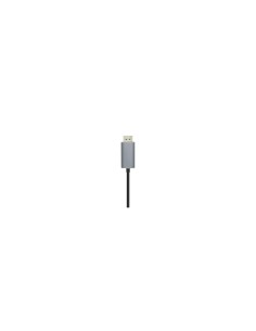 AISENS Cable displayport macho a usb tipo-c macho 1.8m aluminio negro 2