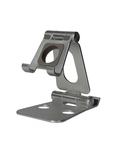 KSIX Soporte Sobremesa Swivel Giratorio Aluminio para SmartPhones Tablet Smartwatch