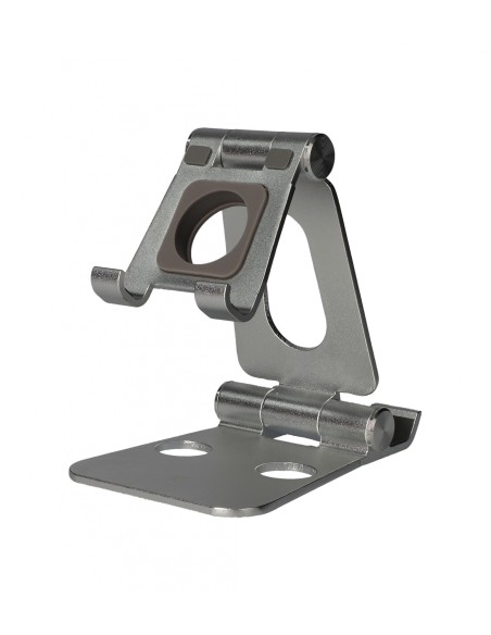 KSIX Soporte Sobremesa Swivel Giratorio Aluminio para SmartPhones Tablet Smartwatch