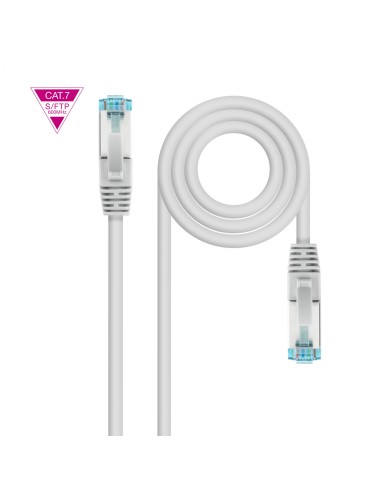Nanocable Latiguillo de red rj45 Cat.7 600MHZ LSZH SF/UTP (S-FTP) 15m gris