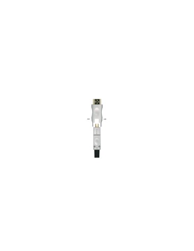 Aisens Cable Hdmi tipo-a estandar macho a Hdmi tipo-d micro V2.0 AOC desmontable premium alta velocidad negro
