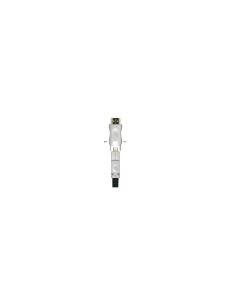 Aisens Cable Hdmi tipo-a estandar macho a Hdmi tipo-d micro macho V2.0 AOC desmontable premium alta velocidad 50m negro