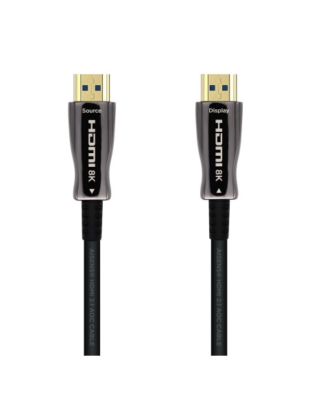 Aisens Cable Hdmi tipo-a estandar macho a macho  V2.1 AOC ultra alta velocidad 10m negro