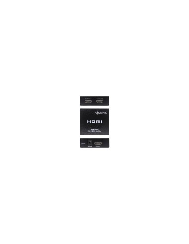 AISENS HDMI Duplicador 4k@30Hz 1x2 Con Alimentación, Negro