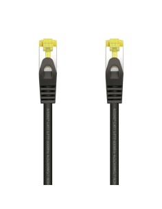 AISENS Cable De Red Latiguillo RJ45 LSZH Cat.7 600 MHz S/FTP PIMF AWG26, Negro, 0.5 m