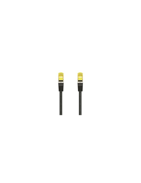 AISENS Cable De Red Latiguillo RJ45 LSZH Cat.7 600 MHz S/FTP PIMF AWG26, Negro, 0.5 m