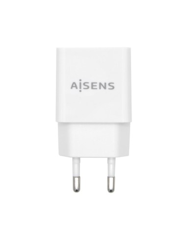 AISENS Cargador USB 10W Alta Eficiencia, 5V/2A, Blanco