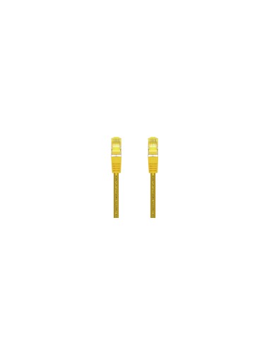 AISENS Cable De Red Latiguillo RJ45 LSZH Cat.7 600 MHz S/FTP PIMF AWG26, Amarillo, 25 cm