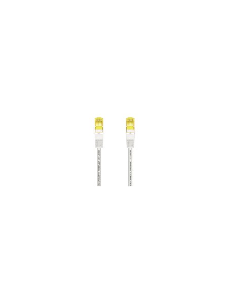AISENS Cable De Red Latiguillo RJ45 LSZH Cat.7 600 MHz S/FTP PIMF AWG26, Blanco, 25 cm