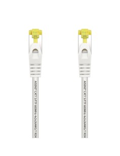 AISENS Cable De Red Latiguillo RJ45 LSZH Cat.7 600 MHz S/FTP PIMF AWG26, Blanco, 2.0 m