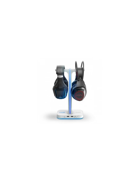 Energy Sistem Gaming Headset Stand ESG S3 DUO Soporte activo para teléfono móvil Auriculares, Teléfono móvil/smartphone Blanco