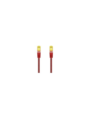 AISENS Cable De Red Latiguillo RJ45 LSZH Cat.7 600 MHz S/FTP PIMF AWG26, Rojo, 0.5 m