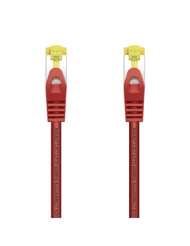 AISENS Cable De Red Latiguillo RJ45 LSZH Cat.7 600 MHz S/FTP PIMF AWG26, Rojo, 2.0 m