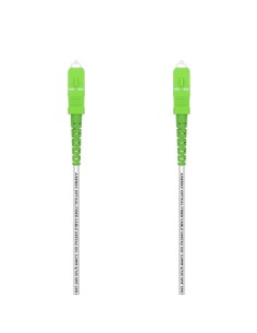 AISENS Cable Fibra Í?ptica Latiguillo G657A2 3.0 9/125 SMF Simplex CPR DCA LSZH, SC/APC-SC/APC, Blanco, 50 m