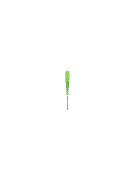 AISENS Cable Fibra Í?ptica Latiguillo G657A2 3.0 9/125 SMF Simplex CPR DCA LSZH, SC/APC-SC/APC, Blanco, 50 m