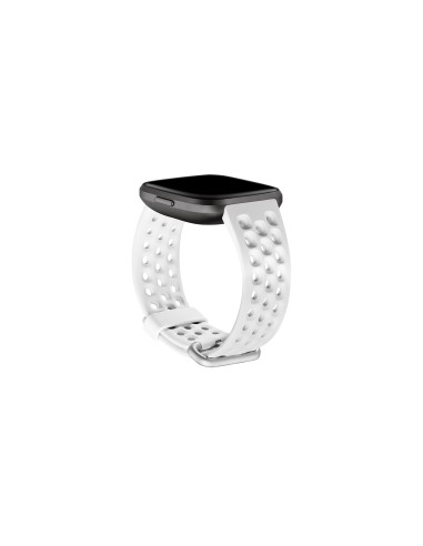 Fitbit FB171SBWTL Accesorios para dispositivos vestibles inteligentes Grupo de rock Blanco Aluminio, Elastómero
