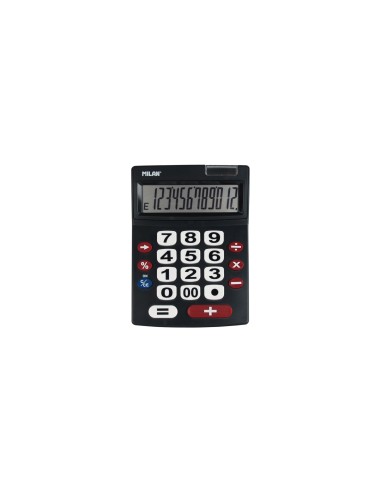 Milan 151712BL calculadora Escritorio Calculadora básica Negro, Rojo, Blanco