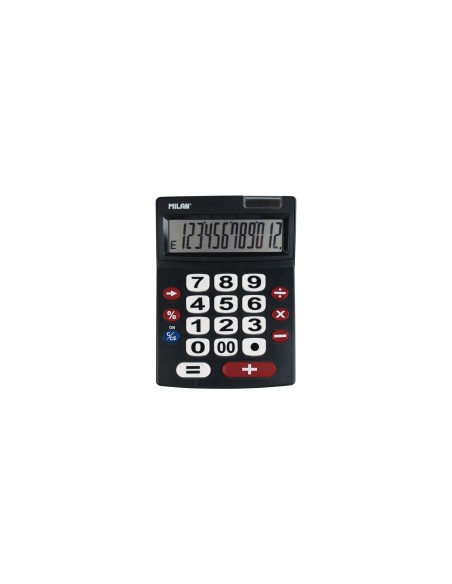 Milan 151712BL calculadora Escritorio Calculadora básica Negro, Rojo, Blanco