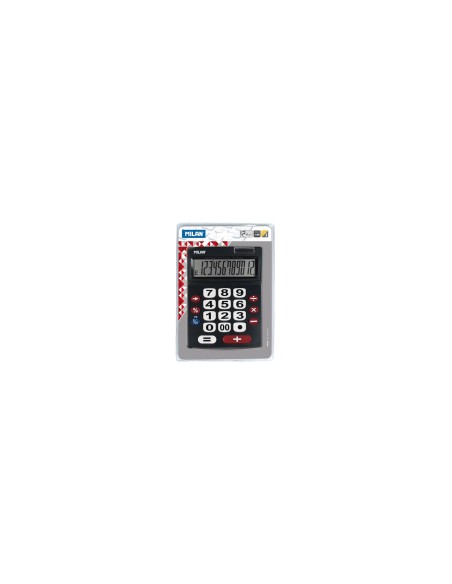 Milan 151712BL calculadora Escritorio Calculadora básica Negro, Rojo, Blanco