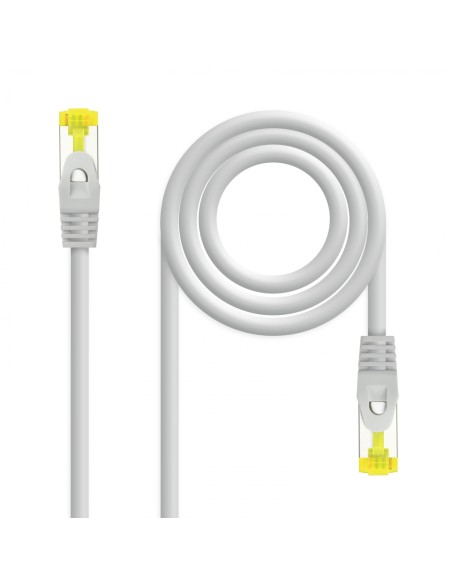 Nanocable Cable Red Latiguillo RJ45 LSZH CAT.6A SFTP AWG26, Gris, 25 cm