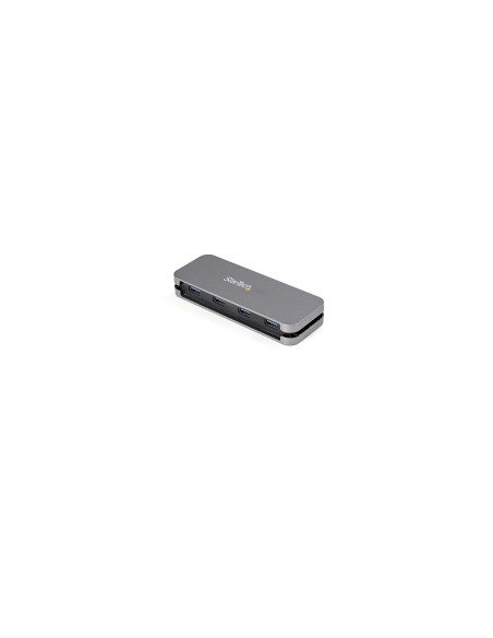 StarTech.com HB30AM4AB hub de interfaz USB 3.2 Gen 1 (3.1 Gen 1) Type-A 5000 Mbit/s Negro, Gris
