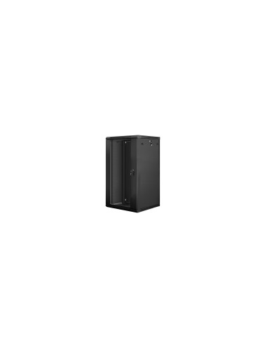Lanberg WF01-6622-10B armario rack 22U Bastidor de pared Negro