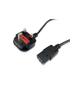 Equip 112300 cable de transmisión Negro 2 m BS 1363 C13 acoplador