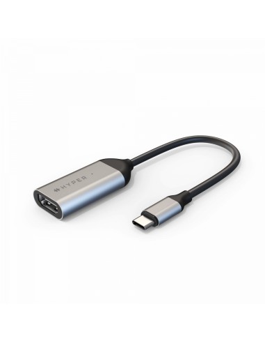 HYPER HD425A adaptador de cable de vÍ­deo USB Tipo C HDMI Acero inoxidable