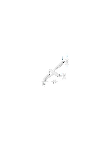 TooQ DB4132TNR-W soporte para monitor 81,3 cm (32") Abrazadera/Atornillado Blanco