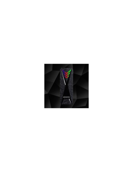 AISENS Caja Externa M.2 (NGFF) RGB Gaming ASM2-RGB013B NVMe a USB3.2 Gen2, Negra