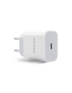 AISENS Cargador USB-C PÐ?3.0 1 Puerto 1x USB-C 20 W, Blanco