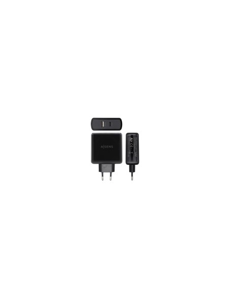 AISENS ASCH-2PD45A-BK cargador de dispositivo móvil Negro Interior