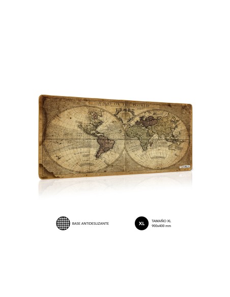 SUBBLIM Alfombrilla Ratón Vintage World XL Mouse Pad 900x400x3
