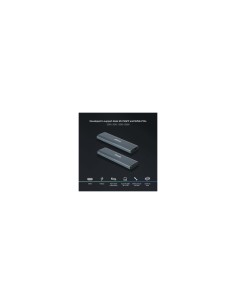TooQ Shura Caja externa para unidad de estado sólido (SSD) Gris M.2 2