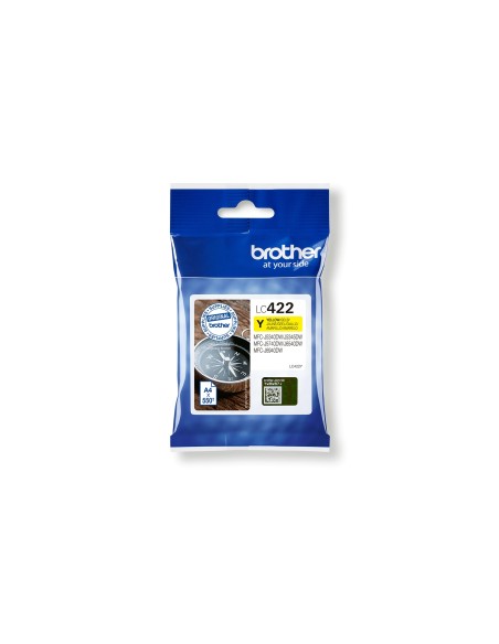 Brother LC-422Y cartucho de tinta 1 pieza(s) Original Amarillo