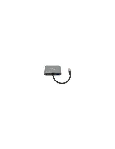 Equip 133483 base para portátil y replicador de puertos Alámbrico USB 3.2 Gen 1 (3.1 Gen 1) Type-C Negro, Gris