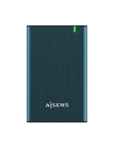 AISENS Caja Externa 2.5" ASE-2525PB 9.5 mm SATA A USB 3.0/USB 3.1 Gen1, Azul Pacifico