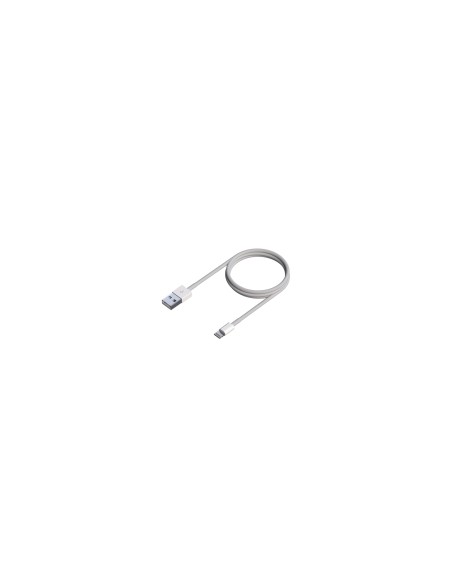 AISENS Cable Lightning A USB 2.0, Lightning/M-USB A/M, Blanco, 0.5 m