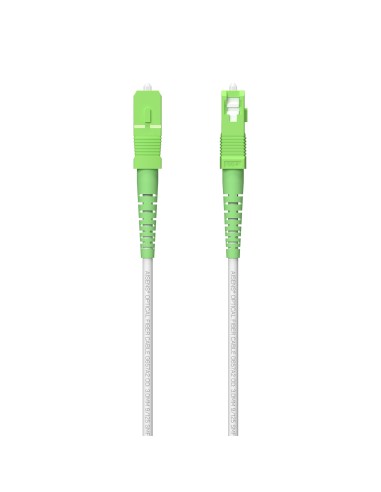 AISENS Cable Fibra Í?ptica Latiguillo G657A2 3.0 9/125 SMF Simplex CPR DCA LSZH, SC/APC-SC/APC, Blanco, 100 m