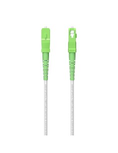 AISENS Cable Fibra Í?ptica Latiguillo G657A2 3.0 9/125 SMF Simplex CPR DCA LSZH, SC/APC-SC/APC, Blanco, 250 m