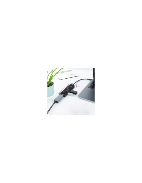 Nanocable 10.16.0401 base para portátil y replicador de puertos Alámbrico USB 3.2 Gen 1 (3.1 Gen 1) Type-C Negro
