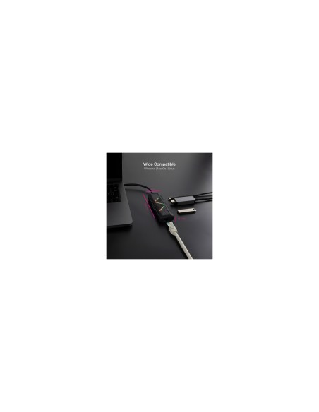 Nanocable 10.16.0501 base para portátil y replicador de puertos Alámbrico USB 3.2 Gen 1 (3.1 Gen 1) Type-C Negro