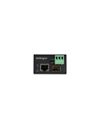 StarTech.com Conversor de Medios Ethernet Industrial de Fibra Multi o Monomodo a Ethernet - SFP a RJ45 - Convertidor - IP30 (IMC