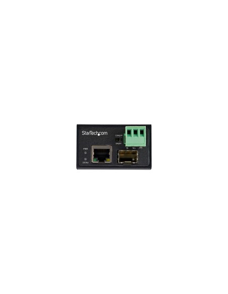 StarTech.com Conversor de Medios Ethernet Industrial de Fibra Multi o Monomodo a Ethernet - SFP a RJ45 - Convertidor - IP30 (IMC