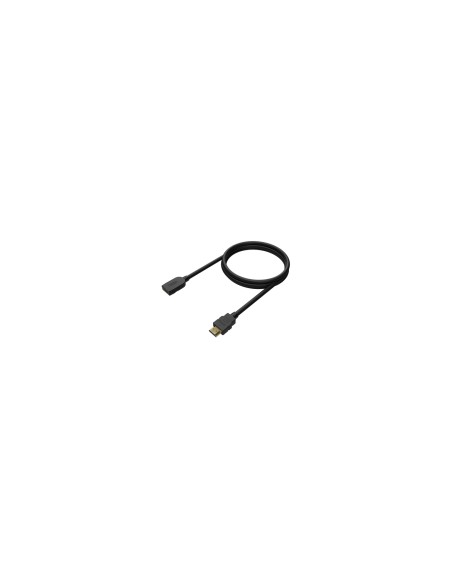 AISENS Cable HDMI V2.0 Prolongador Premium Alta Velocidad / Hec 4K@60Hz 18Gbps, A/M-A/H, Negro, 1.0M