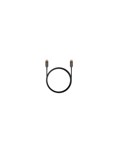 AISENS Cable DISPLAYPORT AOC V1.4 8K@60Hz 4K@120Hz 4:4:4 32.4Gbps, DP/M-DP/M, Negro, 15M