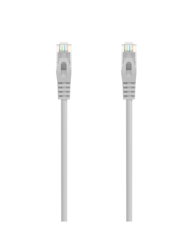 AISENS Cable de Red Latiguillo RJ45 LSZH Cat.6A 500 Mhz UTP AWG24, Gris, 1.5M