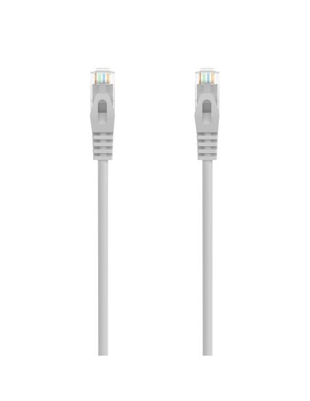 AISENS Cable de Red Latiguillo RJ45 LSZH Cat.6A 500 Mhz UTP AWG24, Gris, 1.5M